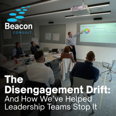 Beacon Consult Founder, Mark Fulcher, hosts a Team Management Profile workshop to improve a leadership team and their employee engagement