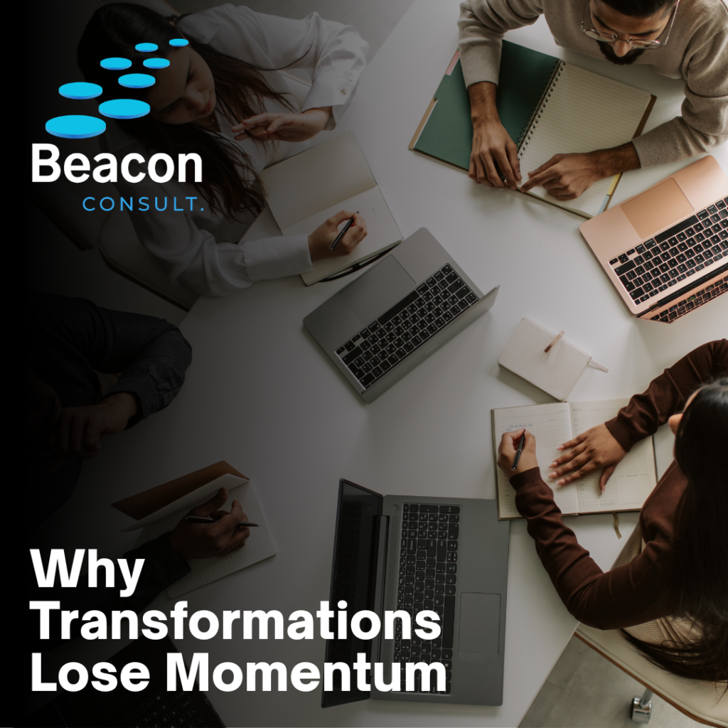 Why Organisational Transformation Lose Momentum Banner
